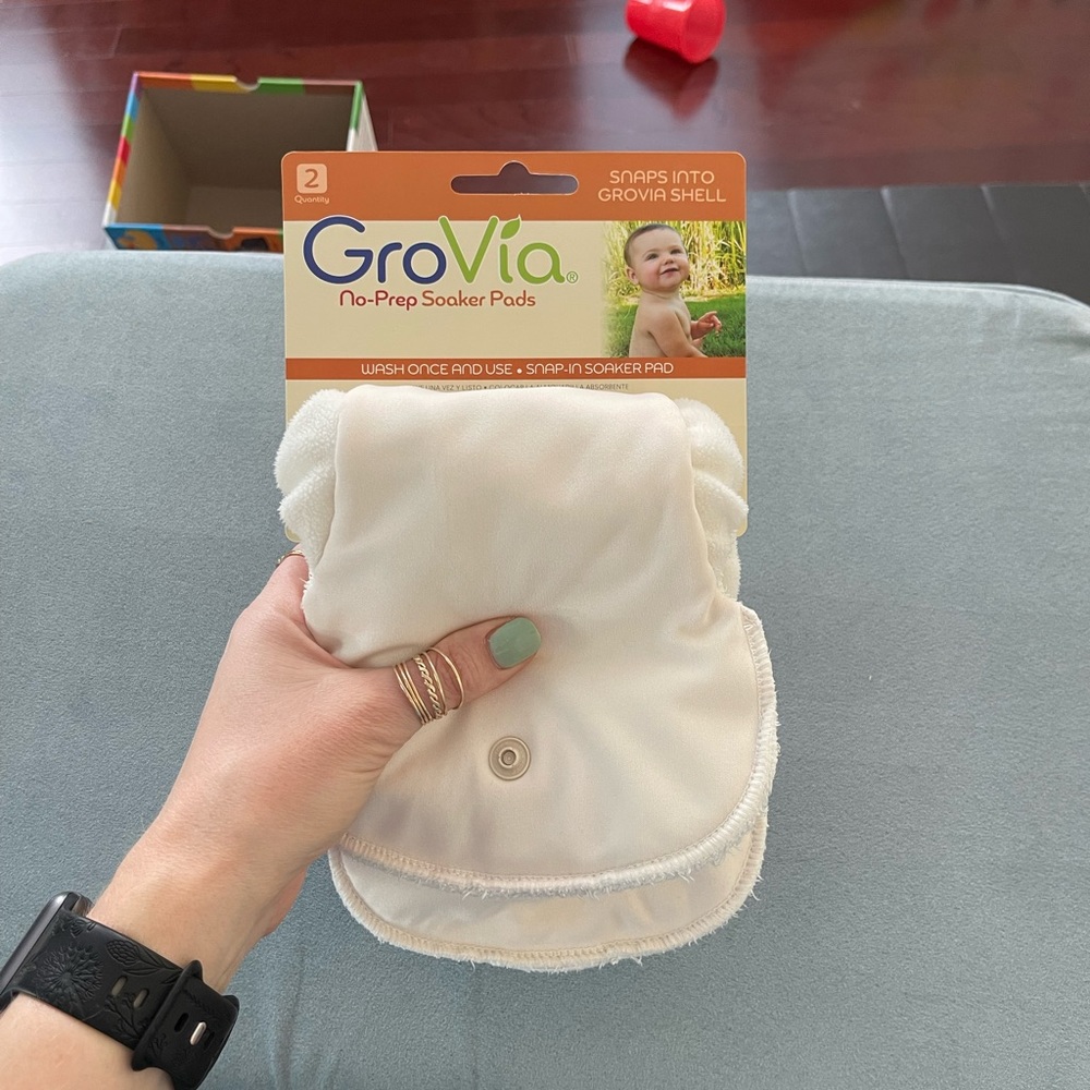 Grovia No-Prep Soaker Pads for Hybrid Diapers